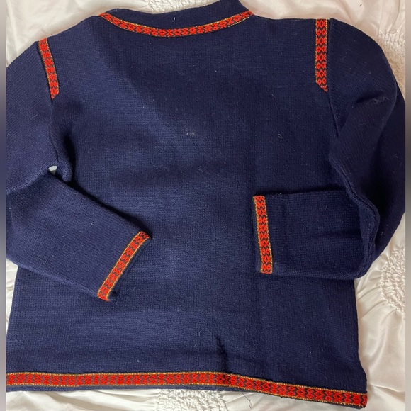 Vintage Norwegian Sweater 100% wool dark Blue Women’s Small - Picture 3 of 6